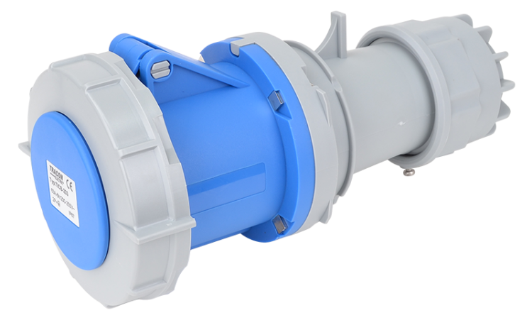 Gniazdo przemysłowe, ze zwiększoną ochroną 63A, 250V, 2P+E, 6h, IP67 TICS-233 Tracon Electric