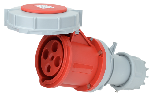 Gniazdo przemysłowe, ze zwiększoną ochroną 63A, 400V, 3P+E, 6h, IP67 TICS-234 Tracon Electric