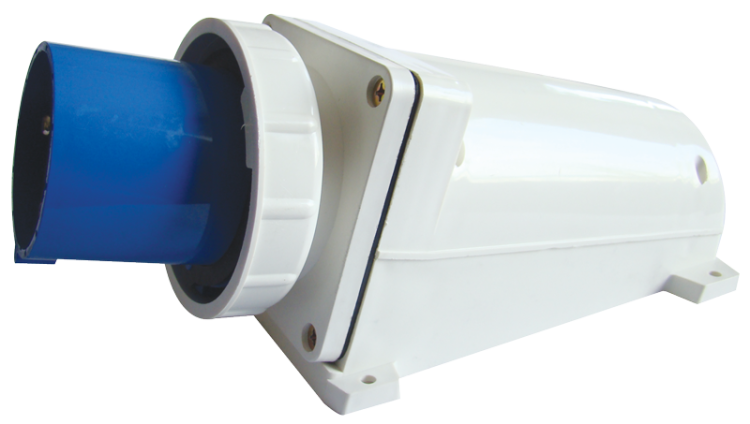 Wtyczka przemysłowa natynkowa 125A, 250V, 2P+E, 6h, IP67 TICS-543 Tracon Electric
