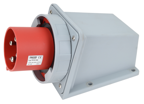 Wtyczka przemysłowa natynkowa 125A, 400V, 3P+E, 6h, IP67 TICS-544 Tracon Electric
