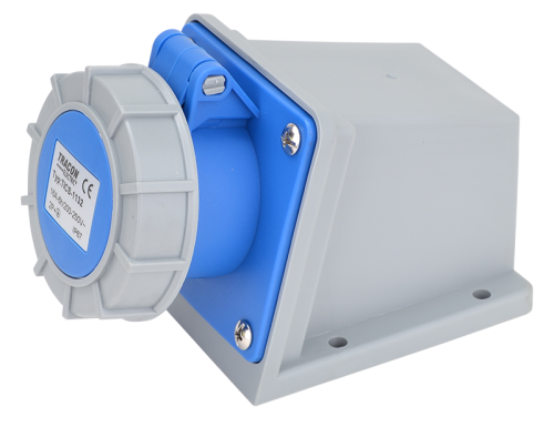 Gniazdo przemysłowe natynkowe 16A, 250V, 2P+E, 6h, IP67 TICS-1132 Tracon Electric