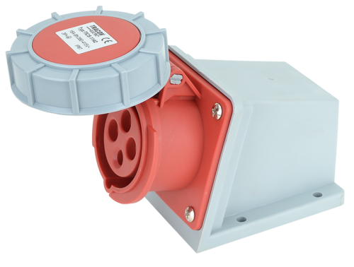 Gniazdo przemysłowe natynkowe 16A, 400V, 3P+E, 6h, IP67 TICS-1142 Tracon Electric