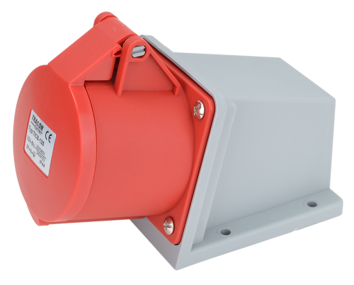 Gniazdo przemysłowe natynkowe 32A, 400V, 3P+N+E, 6h, IP44 TICS-125 Tracon Electric