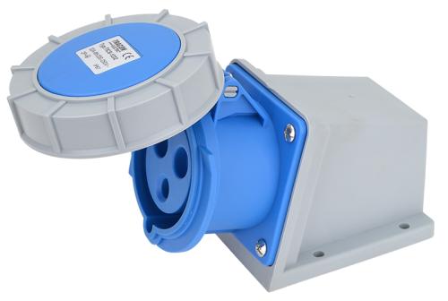 Gniazdo przemysłowe natynkowe 32A, 250V, 2P+E, 6h, IP67 TICS-1232 Tracon Electric