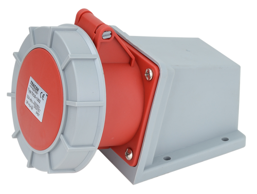 Gniazdo przemysłowe natynkowe 32A, 400V, 3P+N+E, 6h, IP67 TICS-1252 Tracon Electric