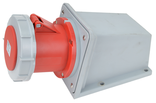 Gniazdo przemysłowe natynkowe 125A, 400V, 3P+N+E, 6h, IP67 TICS-145 Tracon Electric