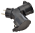 Adapter wielogniazdowy, czarny 250 VAC, 16 A, 2xSCHUKO, max. 3680 W, IP44 TICS-212GD Tracon Electric