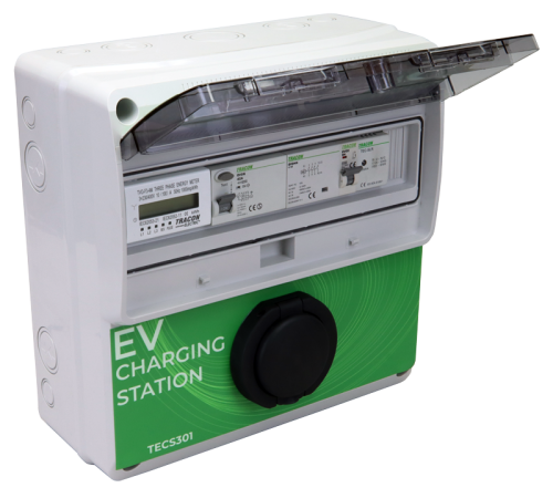 Stacja ładowania pojazdów elektrycznych 3×32A/400V 22kW TYPE2 TECS301 Tracon Electric