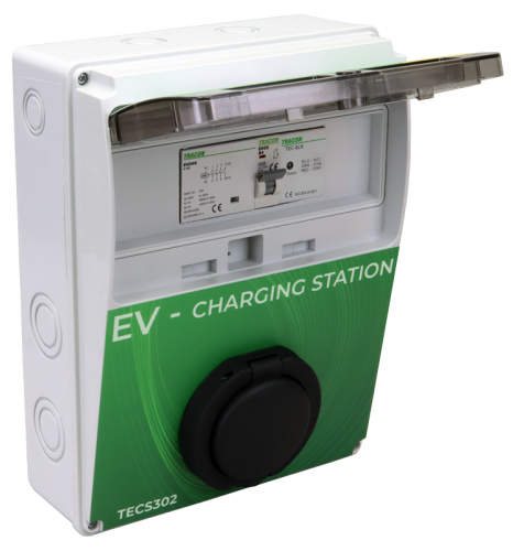 Stacja ładowania pojazdów elektrycznych 3×32A/400V 22kW TYPE2 TECS302 Tracon Electric
