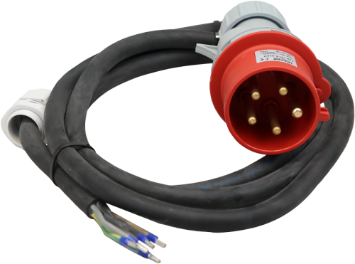 Przewód gumowy do rozdzielnic przemysłowych GT 5×6mm2, 5m, 32A, 5p TDB-CABLE5P32 Tracon Electric