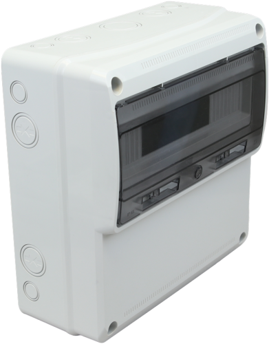 Pusta obudowa przemysłowa ABSz szyną montażową 16mod, H×W×D=330×330×155mm, IP65 TDB333315 Tracon Electric