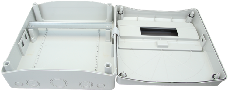 Pusta obudowa przemysłowa ABSz szyną montażową 16mod, H×W×D=330×330×155mm, IP65 TDB333315 Tracon Electric