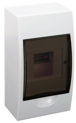 Rozdzielnica natynkowa dymne drzwi, szyna N/PE 1×4 modul, IP40, (H×W×D=200×112×92mm) EDFK-4/1 Tracon Electric