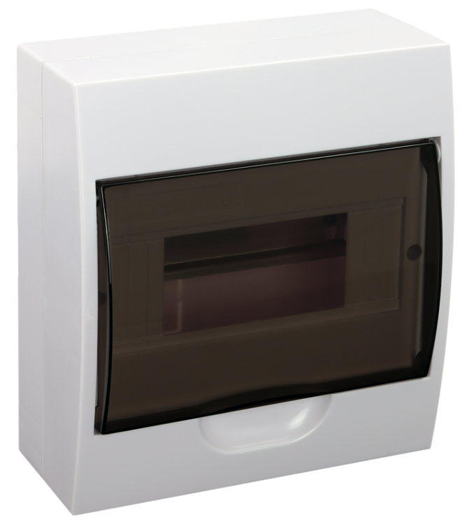 Rozdzielnica natynkowa dymne drzwi, szyna N/PE 1×8 modul, IP40, (H×W×D=200×184×95mm) EDFK-8/1 Tracon Electric