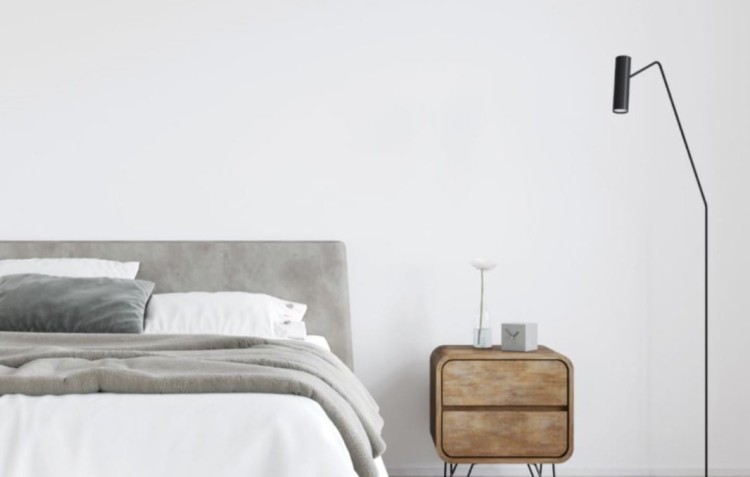Lampa podłogowa stojąca regulowana Industrialna Loft EYE SUPER WHITE I 6493 NOWODVORSKI Lighting GU10 x1 160cm nowoczesna oświetleniowa punktowa pojedyncza metalowa biała biały duża Inspiracje Premium