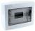 Rozdzielnica natynkowa z dymnymi płaskimi drzwiami, plastik 1×8 (8) modul, IP40, (H×W×D=195×240×90mm) EDFKS-8/1 Tracon Electric