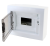 Rozdzielnica natynkowa z dymnymi płaskimi drzwiami, plastik 1×8 (8) modul, IP40, (H×W×D=195×240×90mm) EDFKS-8/1 Tracon Electric