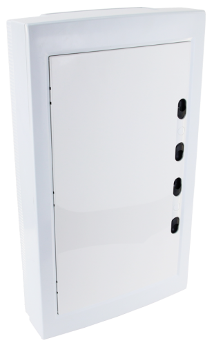 Rozdzielnica natynkowa z białymi płaskimi drzwiami, plastik 3×12 (36) modul, IP40, (H×W×D=570×330×100mm) EDFKSN-12/3 Tracon Electric