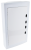 Rozdzielnica natynkowa z białymi płaskimi drzwiami, plastik 3×12 (36) modul, IP40, (H×W×D=570×330×100mm) EDFKSN-12/3 Tracon Electric