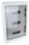 Rozdzielnica natynkowa z dymnymi płaskimi drzwiami, plastik 3×18 (54) modul, IP40, (H×W×D=670×464×120mm) EDFKS-18/3 Tracon Electric