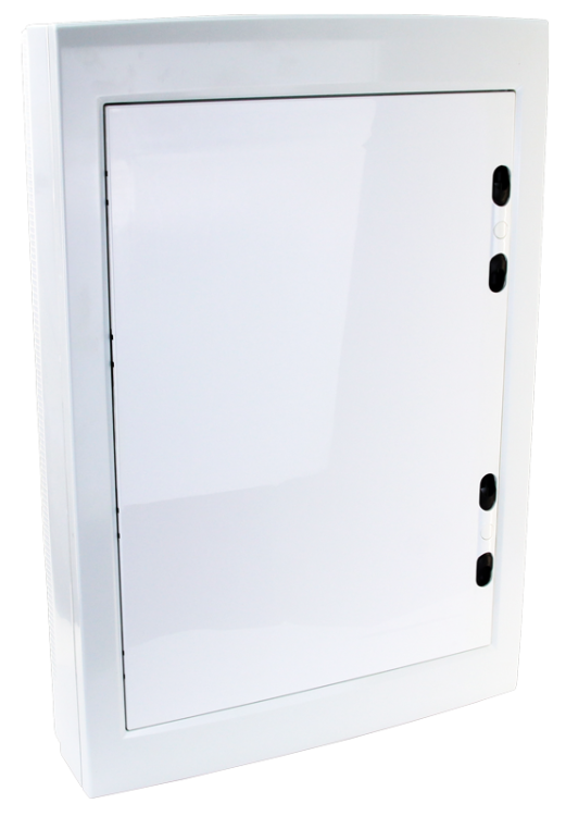 Rozdzielnica natynkowa z białymi płaskimi drzwiami, plastik 3×18 (54) modul, IP40, (H×W×D=670×464×120mm) EDFKSN-18/3 Tracon Electric