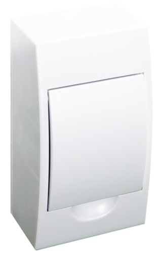 Rozdzielnica natynkowa białe drzwi, szyna N/PE 1×4 modul, IP40, (H×W×D=200×112×92mm) EDFKN-4/1 Tracon Electric