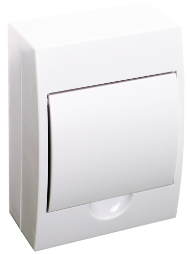 Rozdzielnica natynkowa białe drzwi, szyna N/PE 1×6 modul, IP02, (H×W×D=200×148×95mm) EDFKN-6/1 Tracon Electric