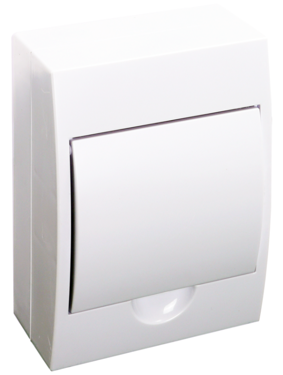 Rozdzielnica natynkowa białe drzwi, szyna N/PE 1×6 modul, IP02, (H×W×D=200×148×95mm) EDFKN-6/1 Tracon Electric