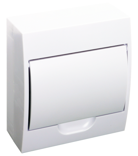 Rozdzielnica natynkowa białe drzwi, szyna N/PE 1×8 modul, IP40, (H×W×D=200×184×95mm) EDFKN-8/1 Tracon Electric