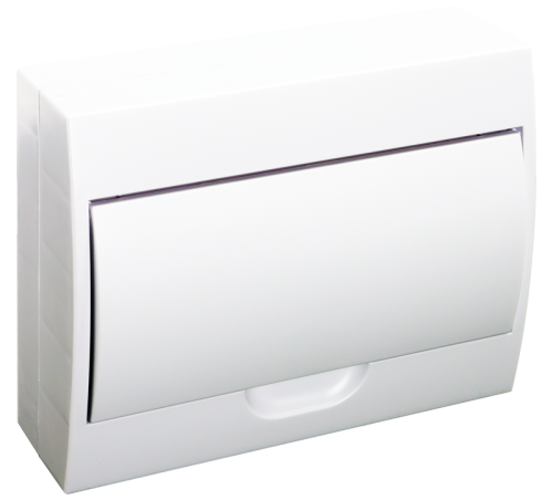 Rozdzielnica natynkowa białe drzwi, szyna N/PE 1×12 modul, IP40, (H×W×D=200×256×95mm) EDFKN-12/1 Tracon Electric