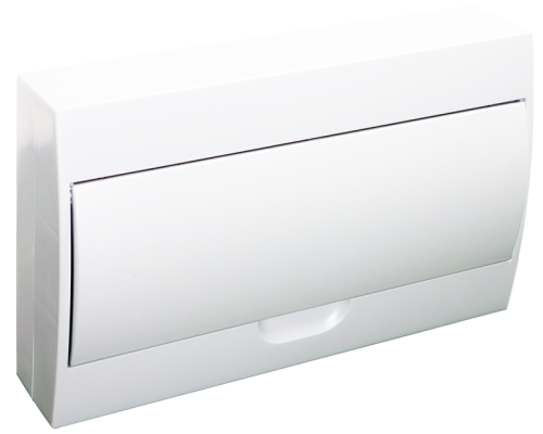 Rozdzielnica natynkowa białe drzwi, szyna N/PE 1×18 modul, IP40, (H×W×D=220×364×96mm) EDFKN-18/1 Tracon Electric