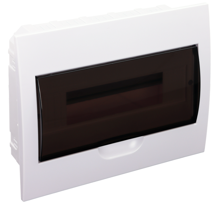 Rozdzielnica podtynkowa, dymne drzwi, szyna N/PE 1×12 modul, IP40, (H×W×D=200×256×66mm) EDS-12/1 Tracon Electric