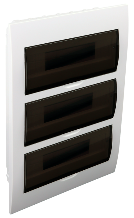 Rozdzielnica natynkowa, dymne drzwi, szyna N/PE 3×14 (42) modul, IP40, (H×W×D=455×293×76mm) EDS-14/3 Tracon Electric