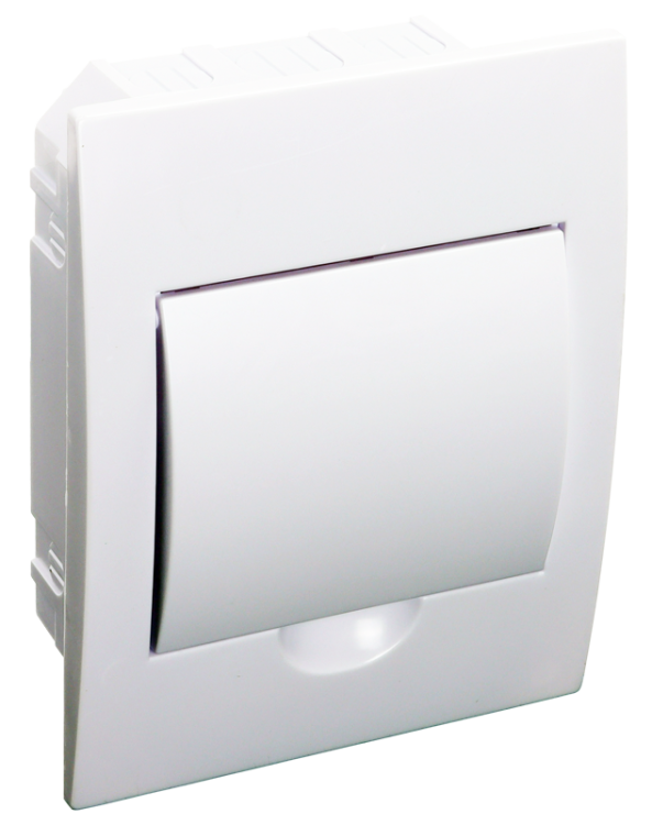 Rozdzielnica podtynkowa, białe drzwi, szyna N/PE 1×6 modul, IP40, (H×W×D=200×150×66mm) EDSN-6/1 Tracon Electric