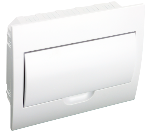 Rozdzielnica podtynkowa, białe drzwi, szyna N/PE 1×12 modul, IP40, (H×W×D=200×256×66mm) EDSN-12/1 Tracon Electric