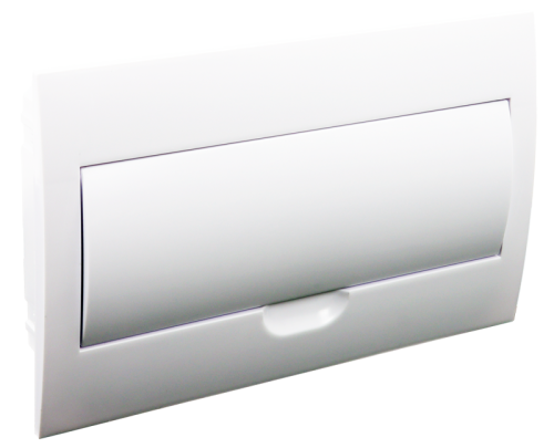 Rozdzielnica podtynkowa, białe drzwi, szyna N/PE 1×18 modul, IP40, (H×W×D=216×363×76mm) EDSN-18/1 Tracon Electric