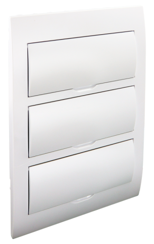 Rozdzielnica podtynkowa, białe drzwi, szyna N/PE 3×14 (42) modul, IP40, (H×W×D=455×293×76mm) EDSN-14/3 Tracon Electric