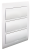 Rozdzielnica podtynkowa, białe drzwi, szyna N/PE 3×14 (42) modul, IP40, (H×W×D=455×293×76mm) EDSN-14/3 Tracon Electric
