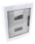 Rozdzielnica natynkowa z dymnymi płaskimi drzwiami,szyna N/P 2×12 (24) modul, IP40, (H×W×D=415×330×100mm) EDFKS-12/2 Tracon Electric