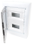 Rozdzielnica natynkowa z dymnymi płaskimi drzwiami,szyna N/P 2×12 (24) modul, IP40, (H×W×D=415×330×100mm) EDFKS-12/2 Tracon Electric