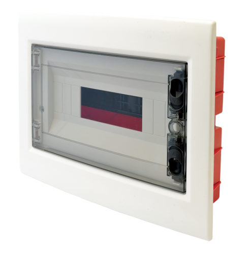 Rozdzielnica podtynkowa, dymne drzwi płaskie 1×12 (12) modul, IP40, (H×W×D=200x256x66mm) EDSS-12/1 Tracon Electric