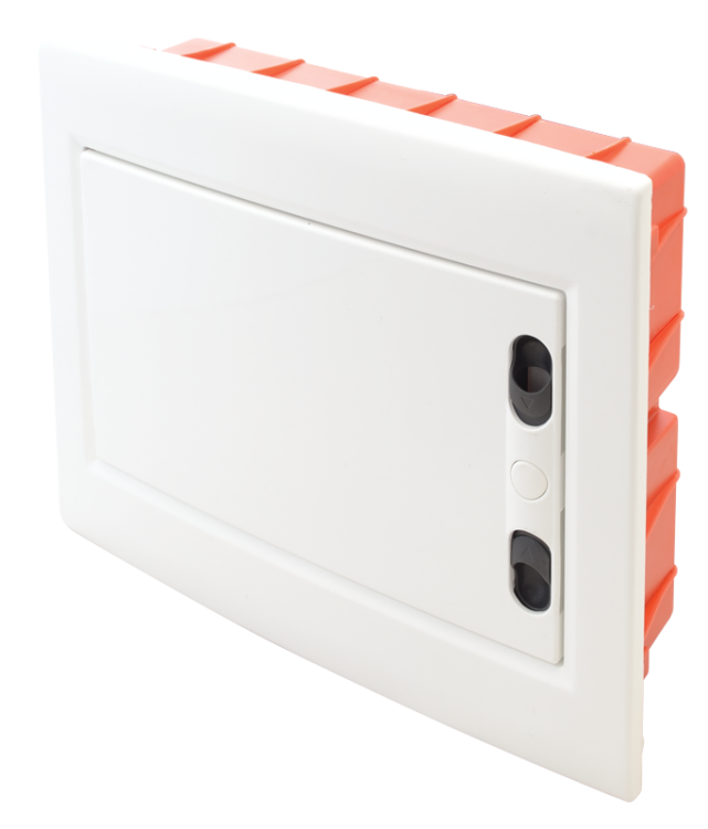 Rozdzielnica podtynkowa, białe drzwi płaskie 1×8 (8) modul, IP40, (H×W×D=180×220×88mm) EDSSN-8/1 Tracon Electric