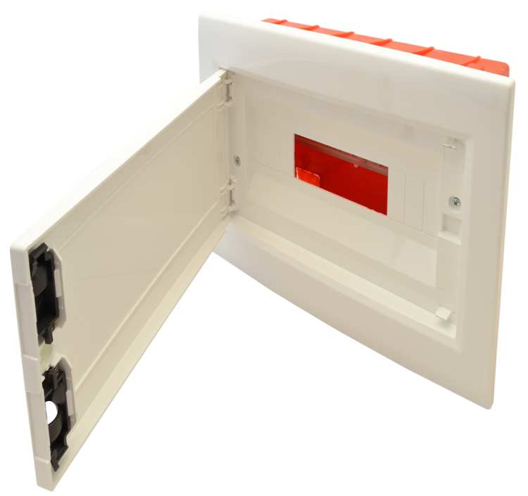 Rozdzielnica podtynkowa, białe drzwi płaskie 1×12 (12) modul, IP40, (H×W×D=240×305×80mm) EDSSN-12/1 Tracon Electric