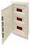 Rozdzielnica podtynkowa, białe drzwi płaskie, szyna N/PE 3×12 (36) modul, IP40, (H×W×D=545×305×85mm) EDSSN-12/3 Tracon Electric