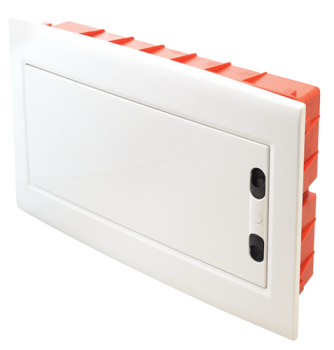 Rozdzielnica podtynkowa, białe drzwi płaskie 1×18 (18) modul, IP40, (H×W×D=270×440×85mm) EDSSN-18/1 Tracon Electric