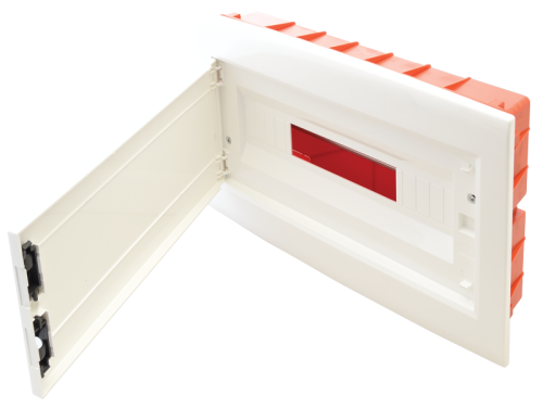 Rozdzielnica podtynkowa, białe drzwi płaskie 1×18 (18) modul, IP40, (H×W×D=270×440×85mm) EDSSN-18/1 Tracon Electric