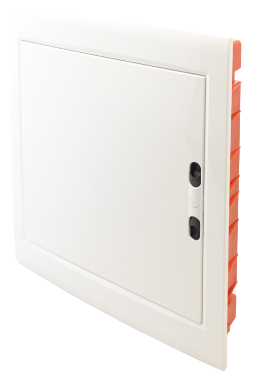 Rozdzielnica podtynkowa, białe drzwi płaskie 2×18 (36) modul, IP40, (H×W×D=480×440×90 mm) EDSSN-18/2 Tracon Electric