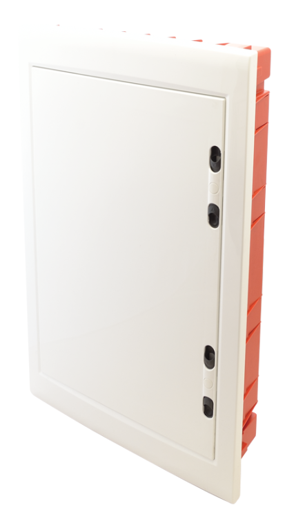 Rozdzielnica podtynkowa, białe drzwi płaskie 3×18 (54) modul, IP40, (H×W×D=655×440×90 mm) EDSSN-18/3 Tracon Electric