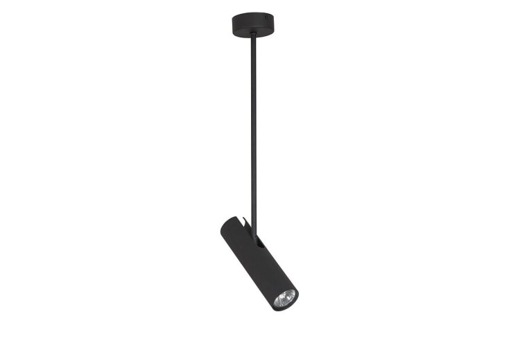Lampa sufitowa Industrialna Loft EYE SUPER BLACK I zwis A 6502 NOWODVORSKI Lighting GU10 x1 nowoczesna wisząca oświetleniowa metalowa czarna  regulowana Inspiracje Premium