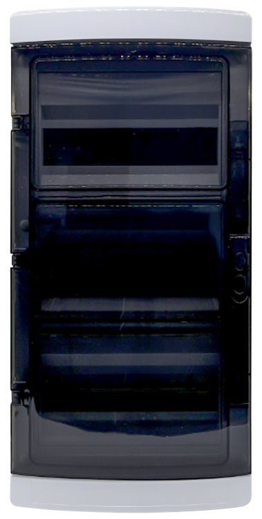 Rozdzielnica natynkowa, przeźroczyste drzwi, szyna N/PE 3×12 mod, H×W×D=595,3×299,75×147mm, IP65,1000 VAC, 1500 VDC EDFKIP65N123 Tracon Electric